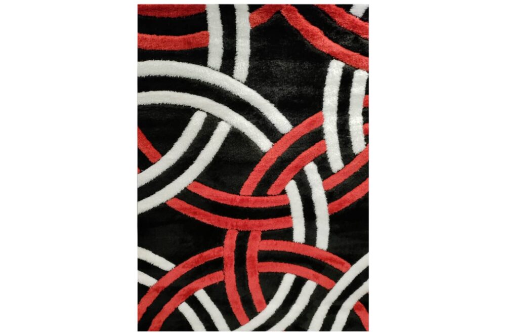 COLARADO SHAGGY P6097A BLACK-RED