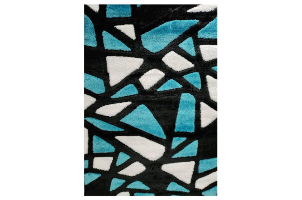 COLARADO SHAGGY P6096A BLACK-TURKUAZ