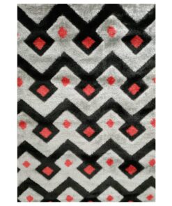 COLARADO SHAGGY P2949A GREY-RED