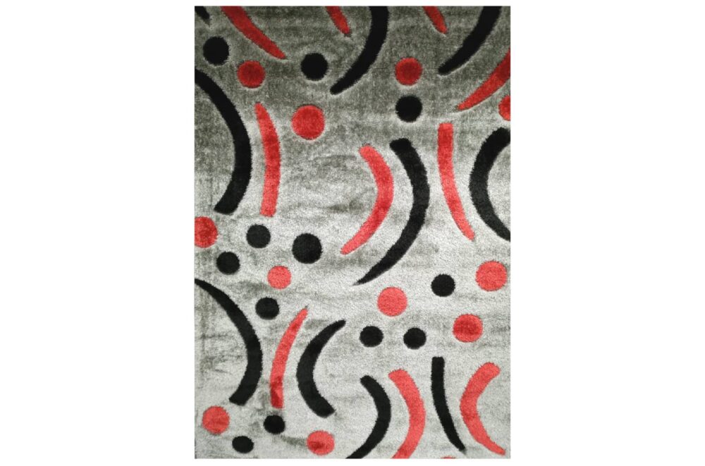 COLARADO SHAGGY P6098A GREY-RED