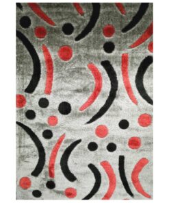 COLARADO SHAGGY P6098A GREY-RED