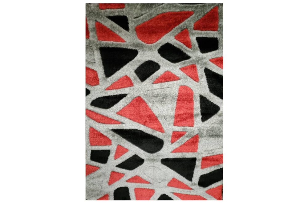 COLARADO SHAGGY P6096A GREY-RED