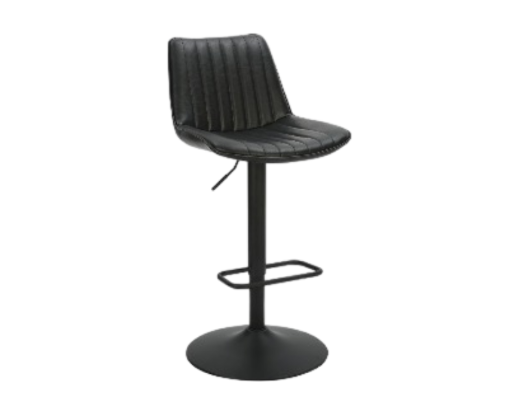 Kosi Adjustable Air-Lift Stool, set of 2, in Black