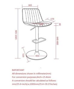 Alternative view of Kosi Adjustable Air-Lift Stool, set of 2, in Black