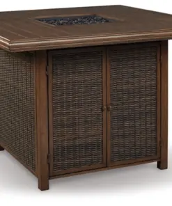 Alternative view of Paradise Trail Bar Table with Fire Pit