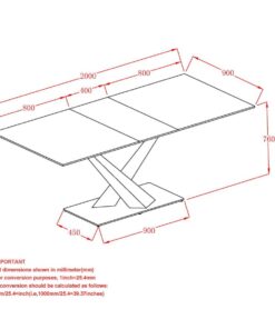 Alternative view of Julius Dining Table w/Extension in Black