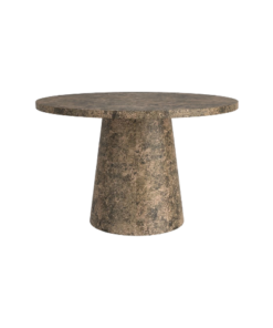 Godiva Round Pedestal Table in Grey Stone