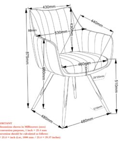 Alternative view of Talon Swivel Dining and Accent Chair, set of 2, in Camel and Black