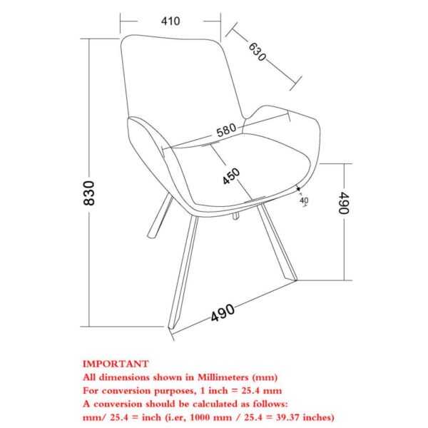 Alternative view of Signy Swivel Dining Chair, set of 2, in Light Grey and Black
