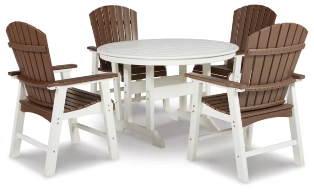 Genesis Bay Outdoor Dining Table and 4 Chairs - Image 2