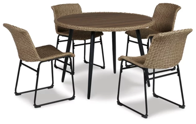 Amaris Outdoor Dining Table and 4 Chairs - Image 2