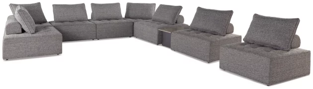 Bree Zee 8-Piece Outdoor Sectional with Lounge Chair - Image 2