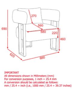 Alternative view of Scarlet Accent Chair in Ivory Boucle and Black