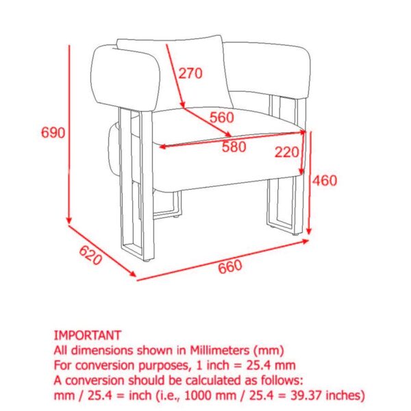 Alternative view of Scarlet Accent Chair in Ivory Boucle and Black