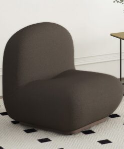 Alternative view of Zilano Accent Chair in Charcoal Boucle