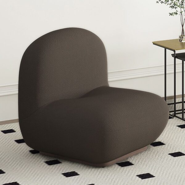 Alternative view of Zilano Accent Chair in Charcoal Boucle