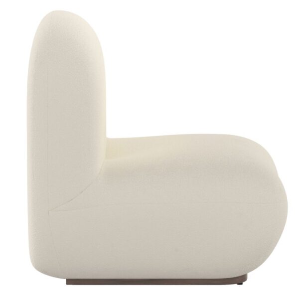 Alternative view of Zilano Accent Chair in Ivory Boucle