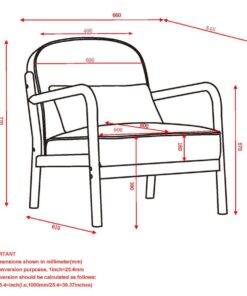 Alternative view of Fani Accent Chair, Faux Leather in Black and Walnut
