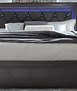 Alternative view of Pompei Grey Bedroom Set