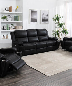 3pc Recliner Set (Leather Gel-Power) IF-8032