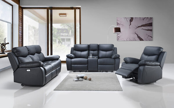 3pc Power Recliner Set (Leather Match-Power) IF-8120