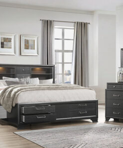 Ava Jordyn Grey Bedroom Set