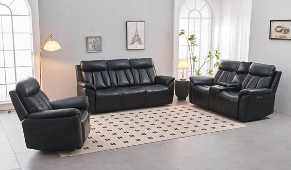 Alternative view of IF-8015 Leather Air-Power Recliner Sofa Set