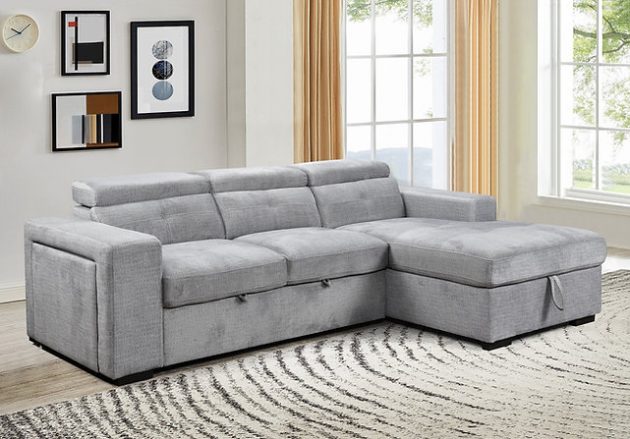 IF-9081 RHF Sectional Sofa Bed