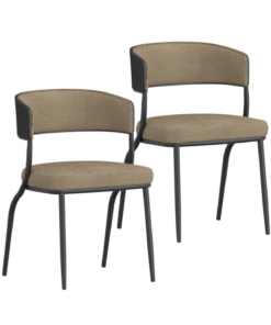 Kazan Dark Beige Dining Chair Set of 2