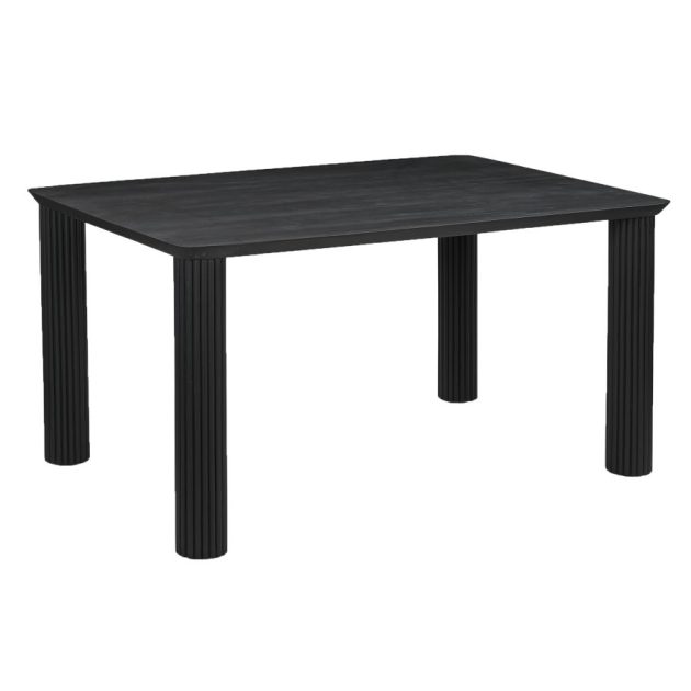 Sangra 59 Inch Small Rectangular Dining Table in Black