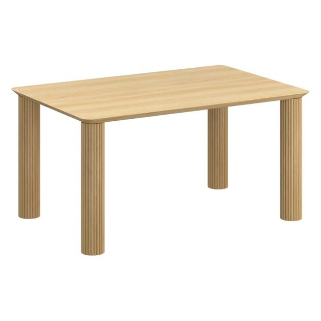 Sangra 59 Inch Small Rectangular Dining Table in Natural