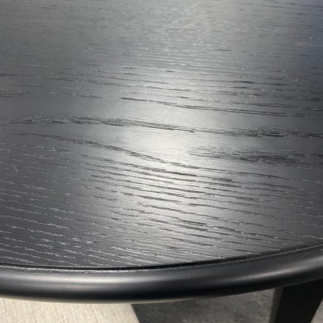 Conrad Black Round Dining Table - Image 3