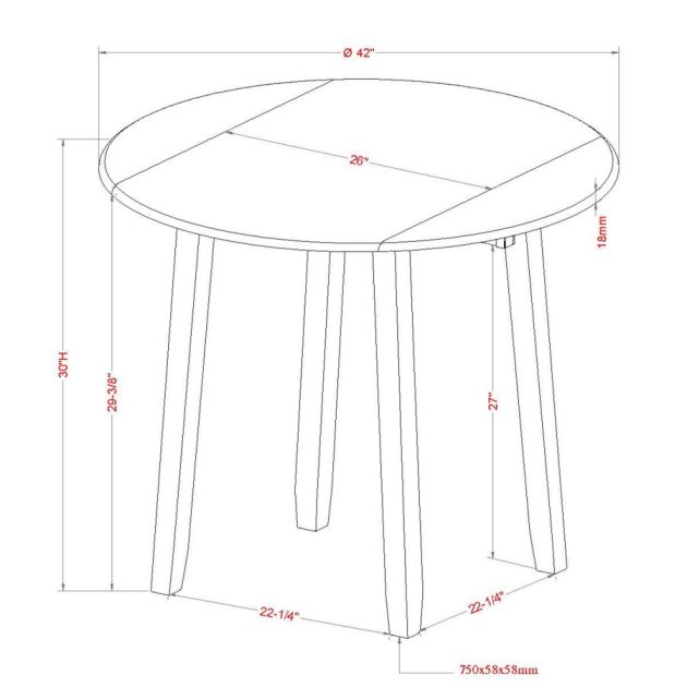 Conrad Black Round Dining Table - Image 2