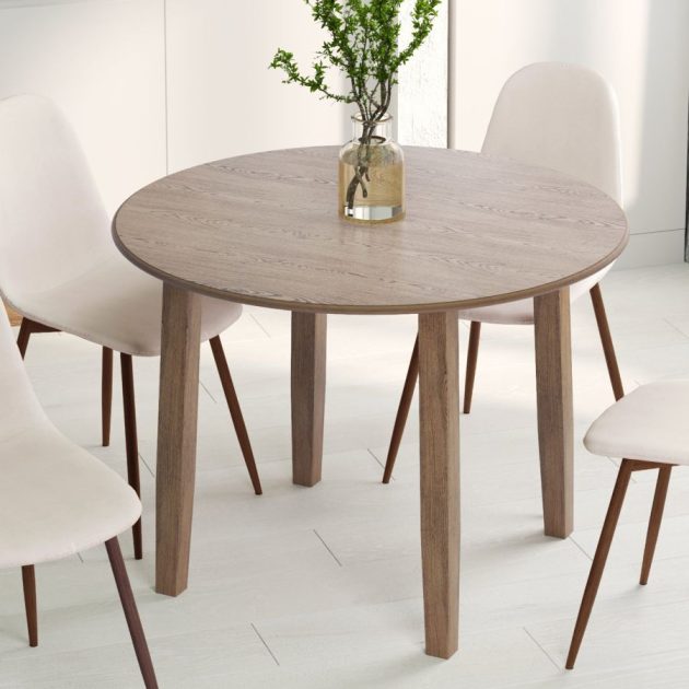 Conrad Walnut Round Dining Table - Image 2