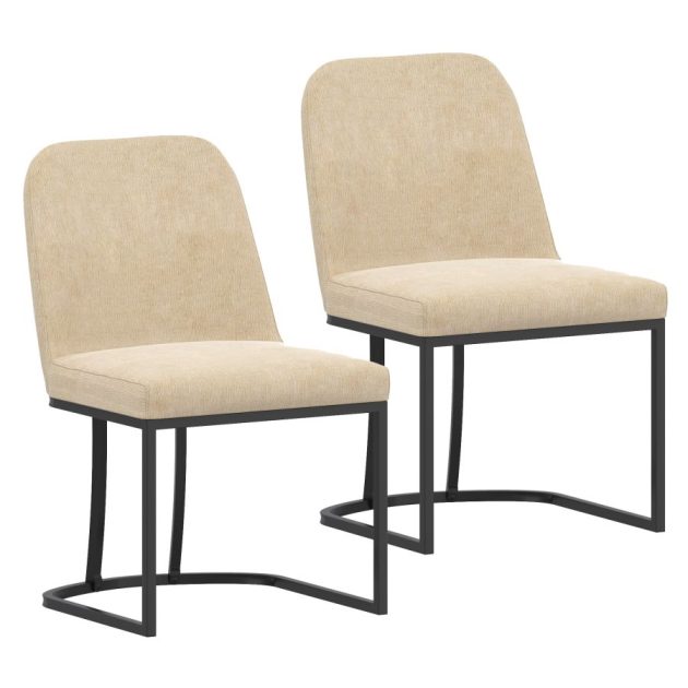 Dario Beige Dining Chair Set of 2 - Image 3