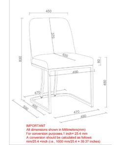 Alternative view of Dario Charcoal Dining Chair Set of 2