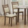 Conrad Walnut & Beige Dining Chair