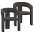 Alternative view of Amara Charcoal Dining Chair-Set of 2