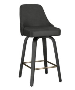 Oakley Charcoal & Black Counter Stool Set of 2