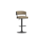 Kazan Dark Beige Adjustable Air-Lift Stool, Set of 2