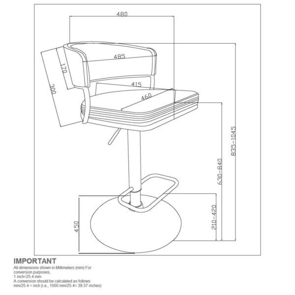Alternative view of Kazan Dark Beige Adjustable Air-Lift Stool, Set of 2