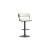 Kazan Adjustable Air-Lift Stool, Set of 2 in Ivory