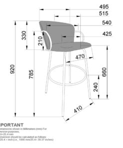 Alternative view of Kalani 26 Warm Grey & Black Bar Stool Set of 2