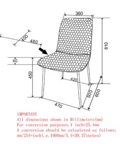Alternative view of Conrad/Brixx 5pc Dining Set in Black with Black-Chair