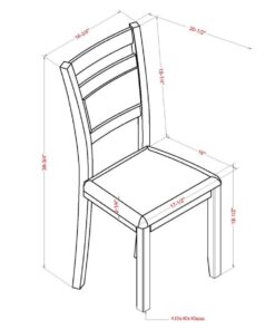 Alternative view of Conrad 5pc Black Dining Set