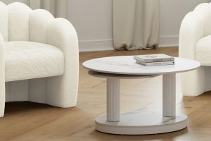 Elara White Coffee Table