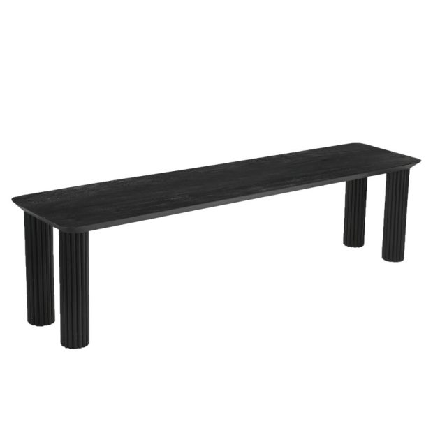 Sangra 71 Inch Bench in Black