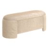 Selene Storage Ottoman in Dark Beige