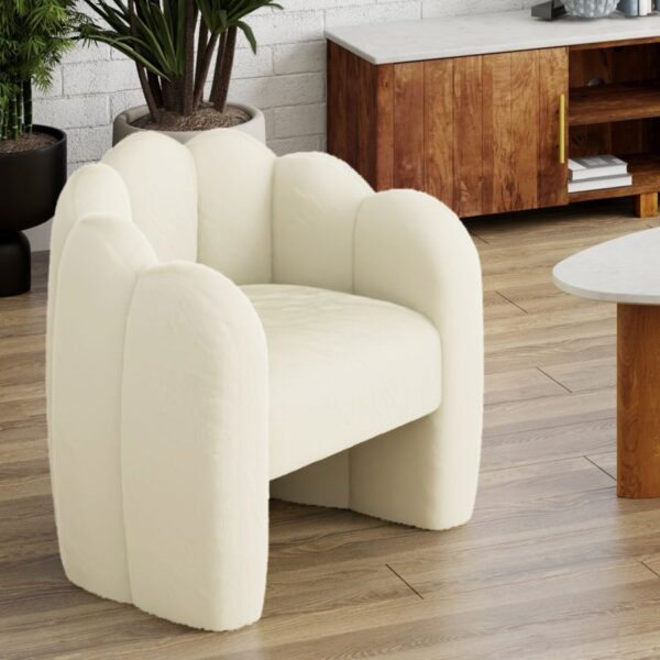 Alternative view of Pandora Ivory Accent Chair