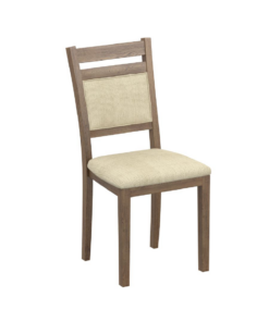 Conrad Walnut & Beige Dining Chair, Set of 2